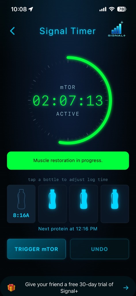 Signal+ mTOR timer